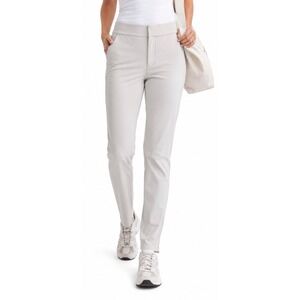 Athleta Stellar Trouser Womens Size 12 Beige High Rise Slim Ankle Pant Techwear